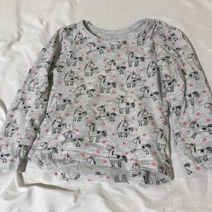 Primary unicorn long sleeve T-shirt